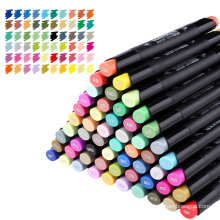 Dual tip alcohol oil marker set student's hand drawing cartoon design painting color marker pen 60 colors